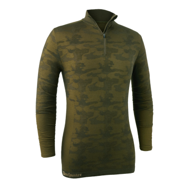 Apatiniai marškinėliai Deerhunter Camou Wool zip-neck 7046 2