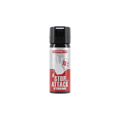 Dujų balionėlis Perfecta Stop Attack XTreme, 50 ml 1 Dujų balionėlis Perfecta Stop Attack XTreme, 50 ml 1