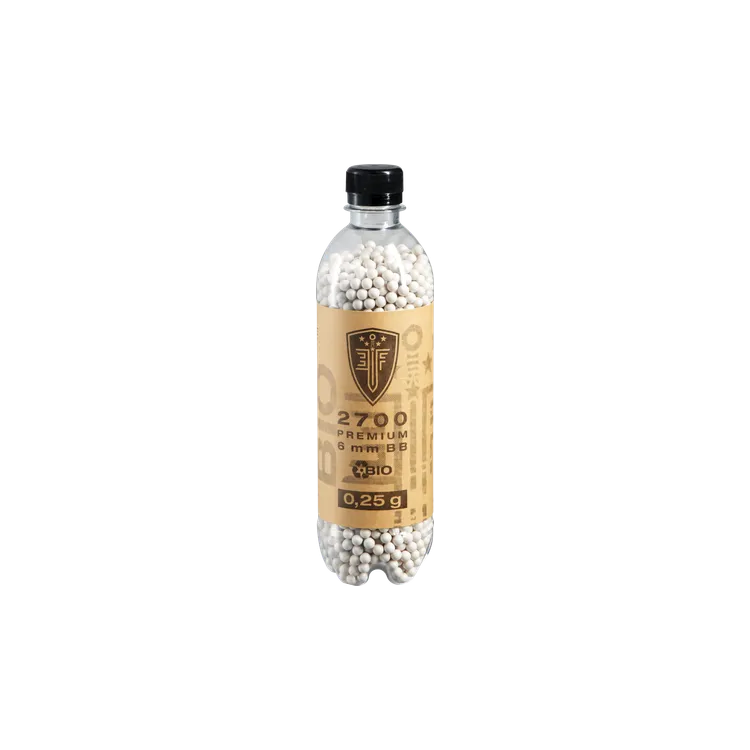 Elite Force Premium Bio airsoft šratai 6 mm, 0,25 g, 2700 vnt. Elite Force Premium Bio airsoft šratai 6 mm, 0,25 g, 2700 vnt.