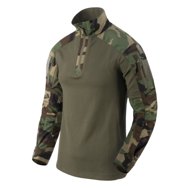 Marškinėliai ilgomis rankovėmis Helikon-Tex MCDU Combat Shirt US Woodland Marškinėliai ilgomis rankovėmis Helikon-Tex MCDU Combat Shirt US Woodland