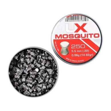 Pneumatiniai šoviniai Umarex Mosquito 5,5 mm (250 vnt.) Pneumatiniai šoviniai Umarex Mosquito 5,5 mm (250 vnt.)