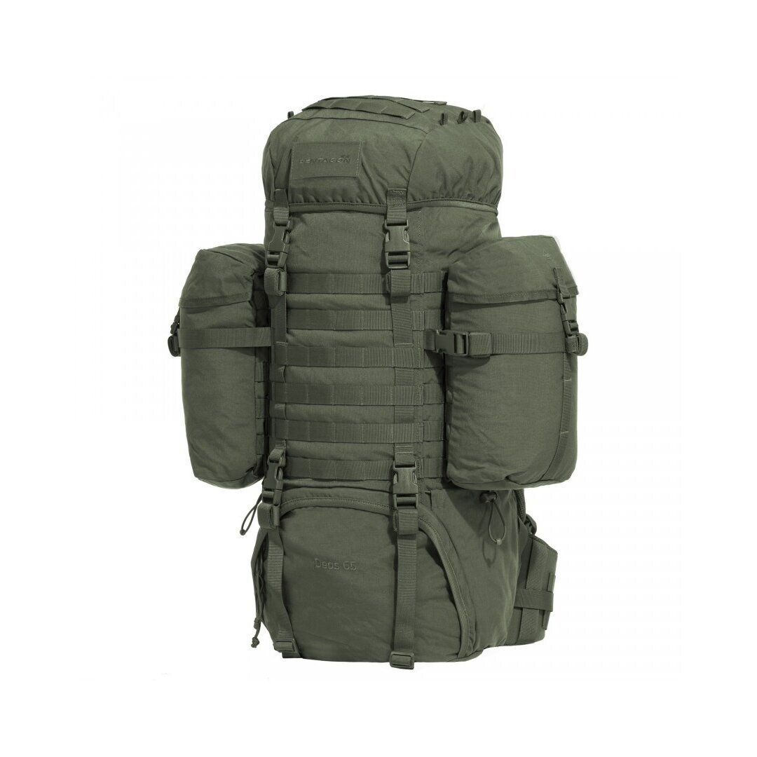 Taktinė kuprinė Pentagon DEOS 65L – Olive Green
