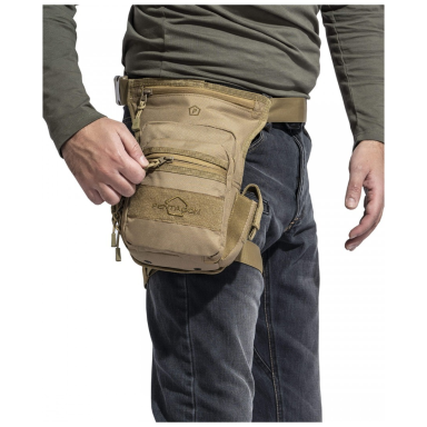 Taktinis dėklas ant šlaunies Pentagon Max-S 2.0 – Olive Green