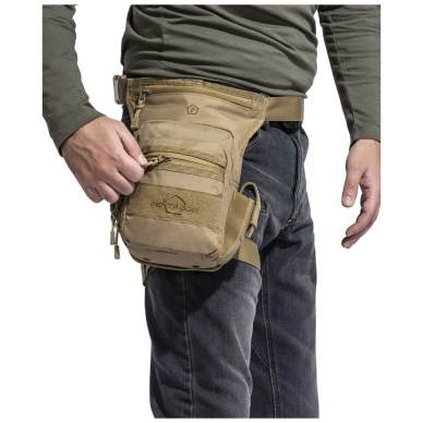 Taktinis dėklas ant šlaunies Pentagon Max-S 2.0 – Olive Green 1